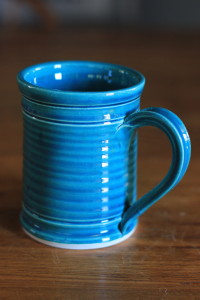 Simple Elegant Lines, Rich Blue Mug