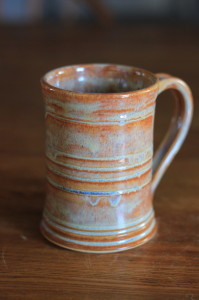 Tall Mug with Generous Handle Earthy Glaze