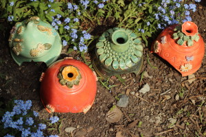 Garden Toad Houses! Yes, the toads do use them! 